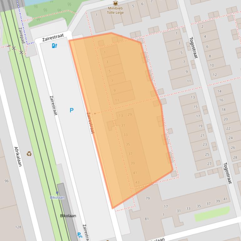 Kaart van postcodegebied 2622ER.