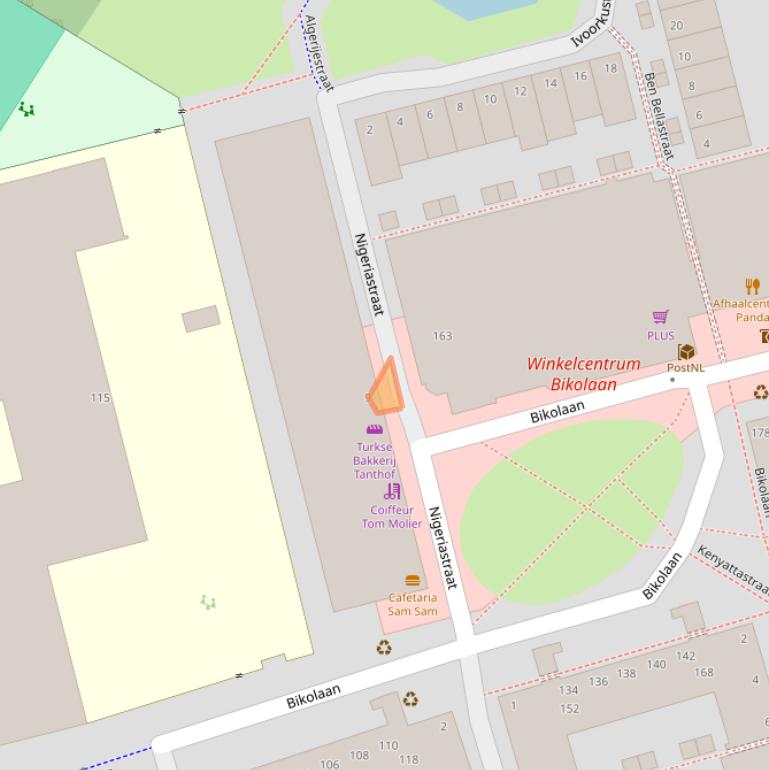 Kaart van postcodegebied 2622GC.