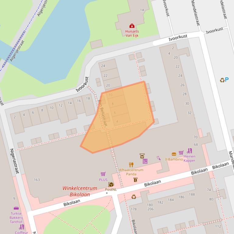 Kaart van postcodegebied 2622GM.