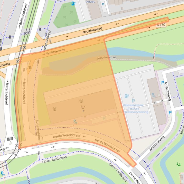 Kaart van postcodegebied 2622HA.