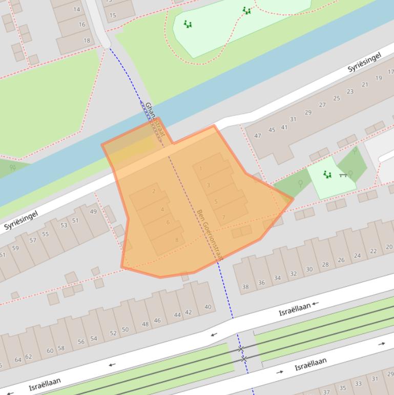 Kaart van postcodegebied 2622HN.