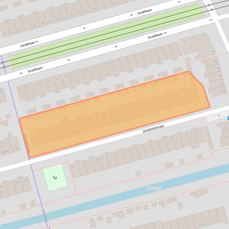 Kaart van postcodegebied 2622HT.