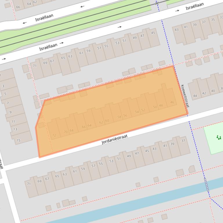Kaart van postcodegebied 2622HV.