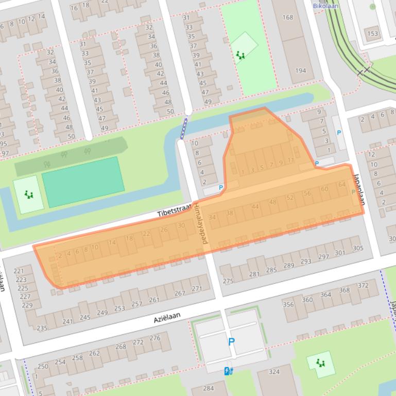 Kaart van postcodegebied 2622JV.