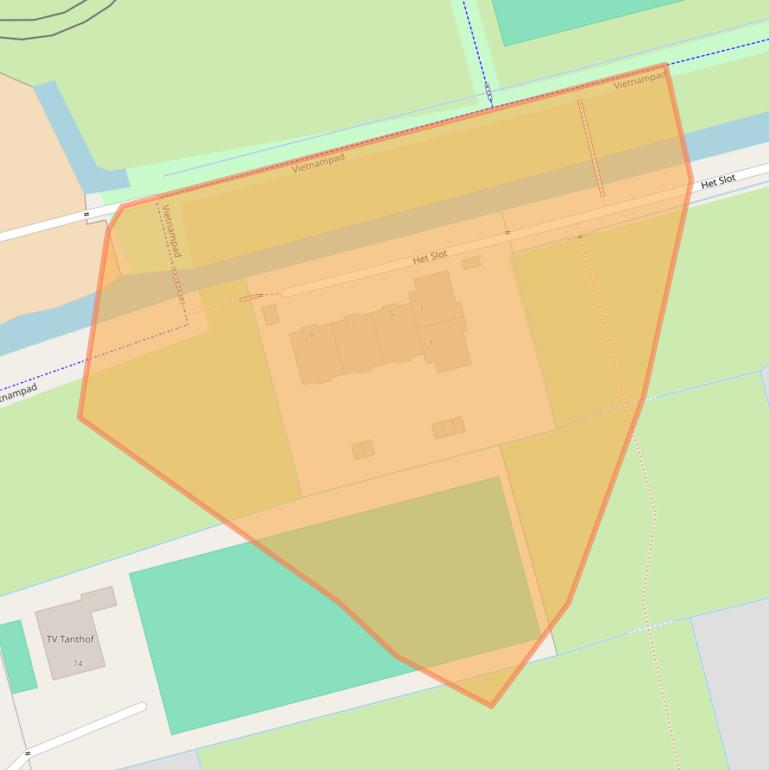 Kaart van postcodegebied 2622KH.