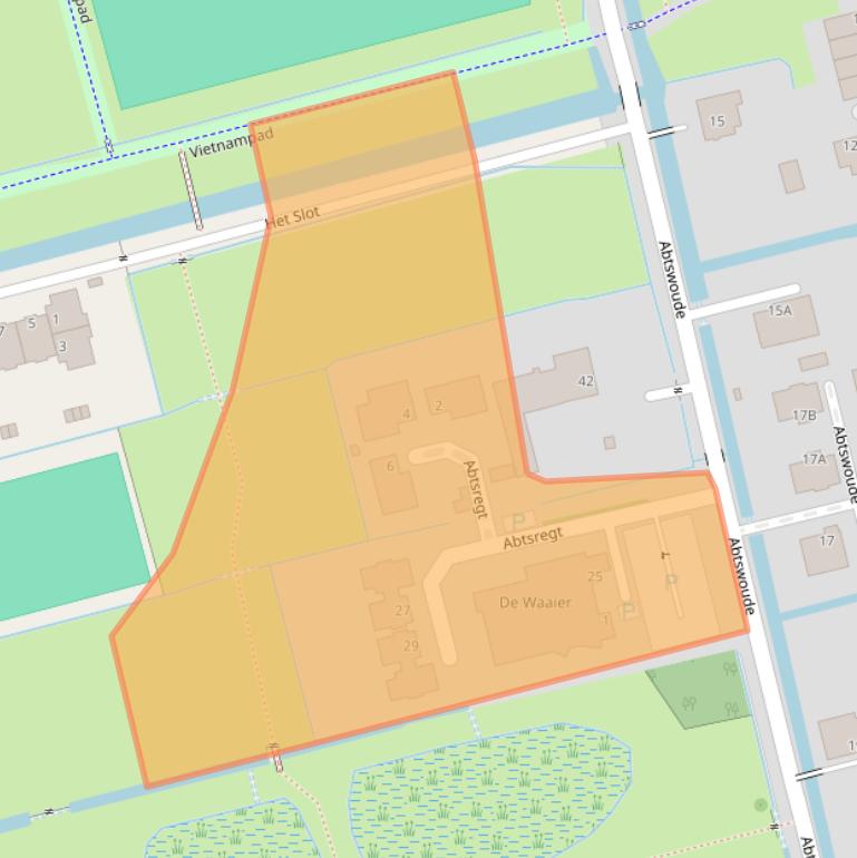 Kaart van postcodegebied 2622KN.