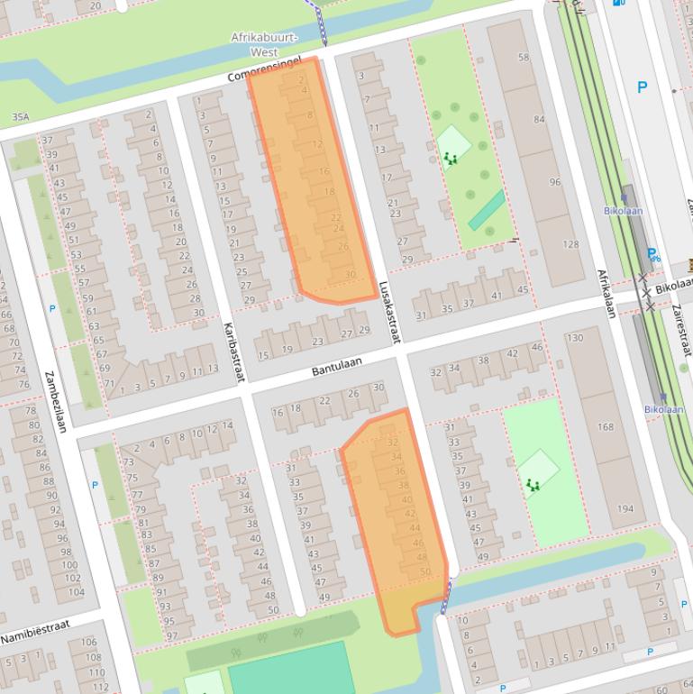 Kaart van postcodegebied 2622LM.