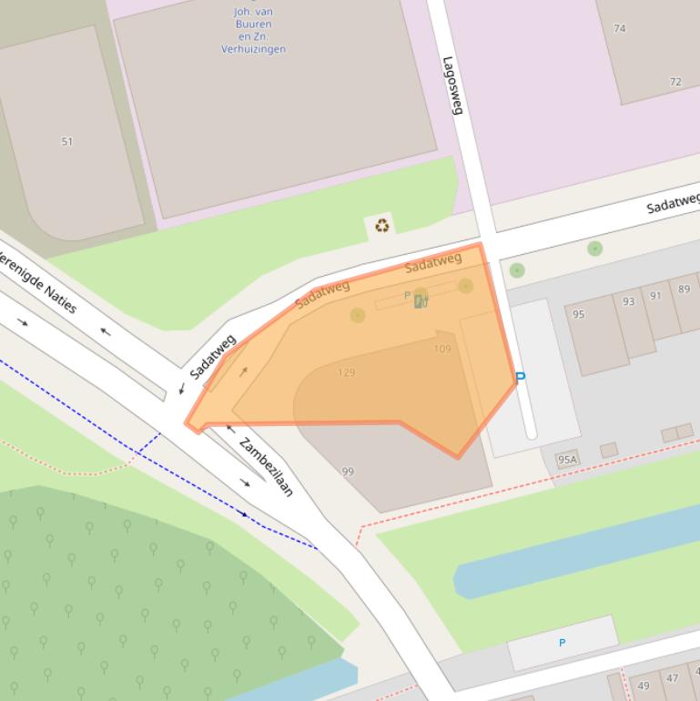 Kaart van postcodegebied 2622PC.