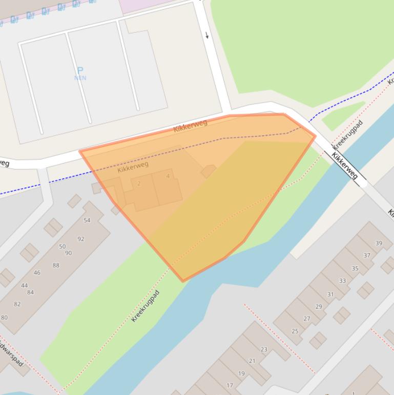 Kaart van postcodegebied 2623AG.