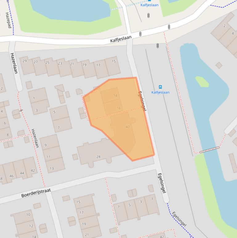 Kaart van postcodegebied 2623BK.