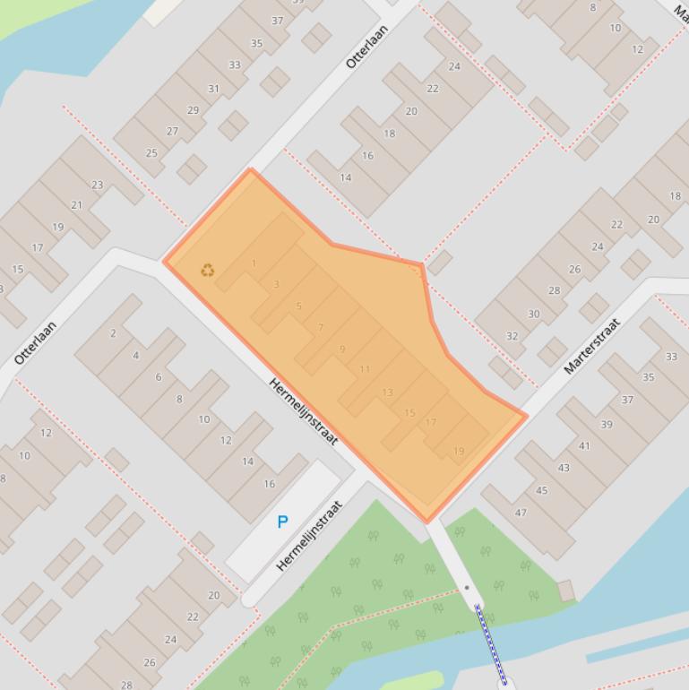 Kaart van postcodegebied 2623EA.