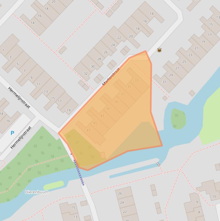 Kaart van postcodegebied 2623ED.