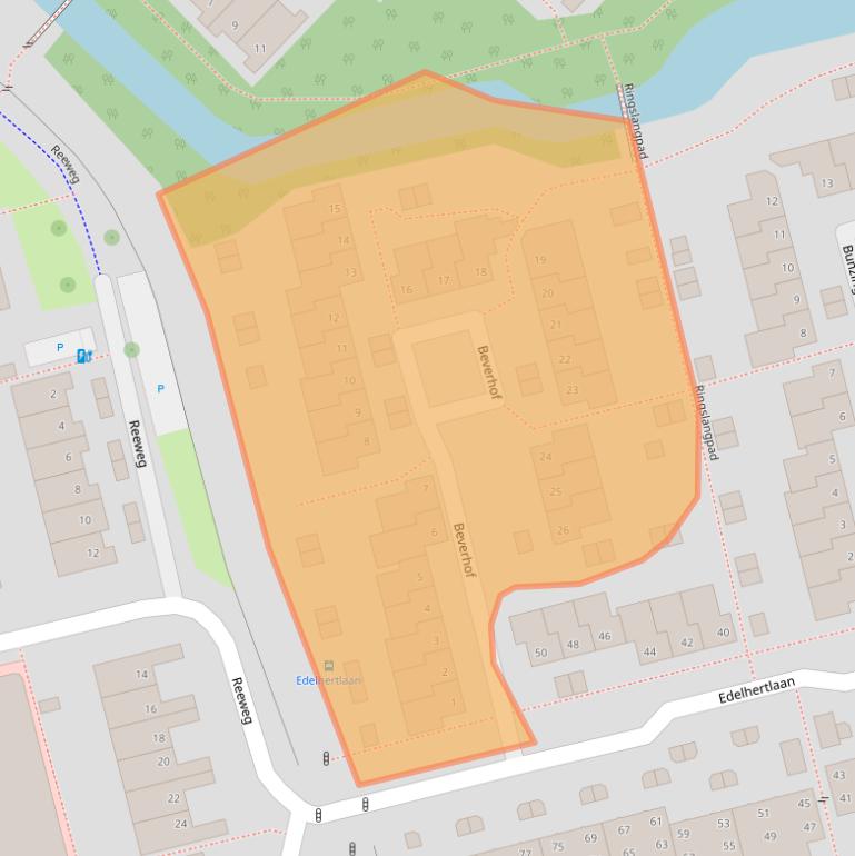 Kaart van postcodegebied 2623EP.