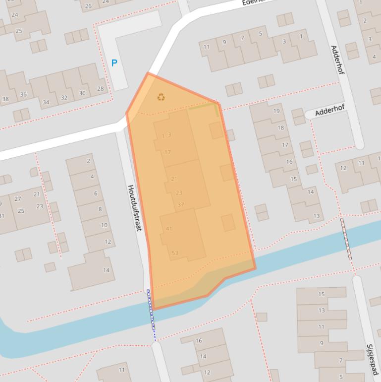 Kaart van postcodegebied 2623ER.