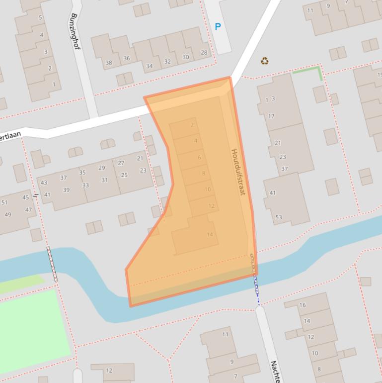 Kaart van postcodegebied 2623ES.