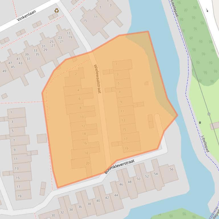 Kaart van postcodegebied 2623GT.