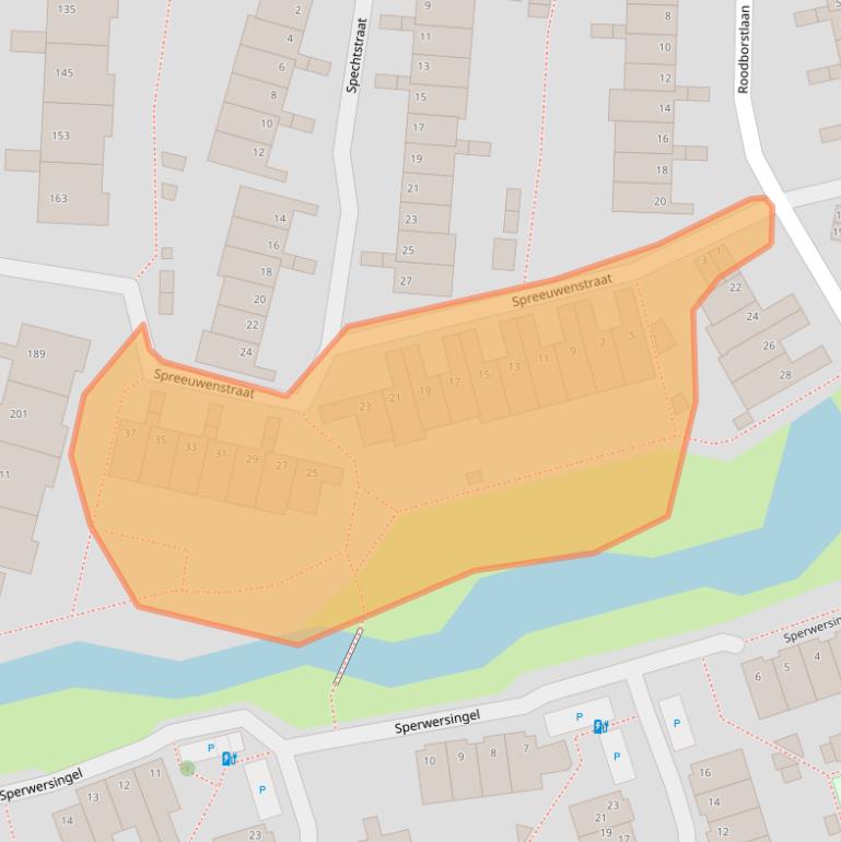 Kaart van postcodegebied 2623GV.