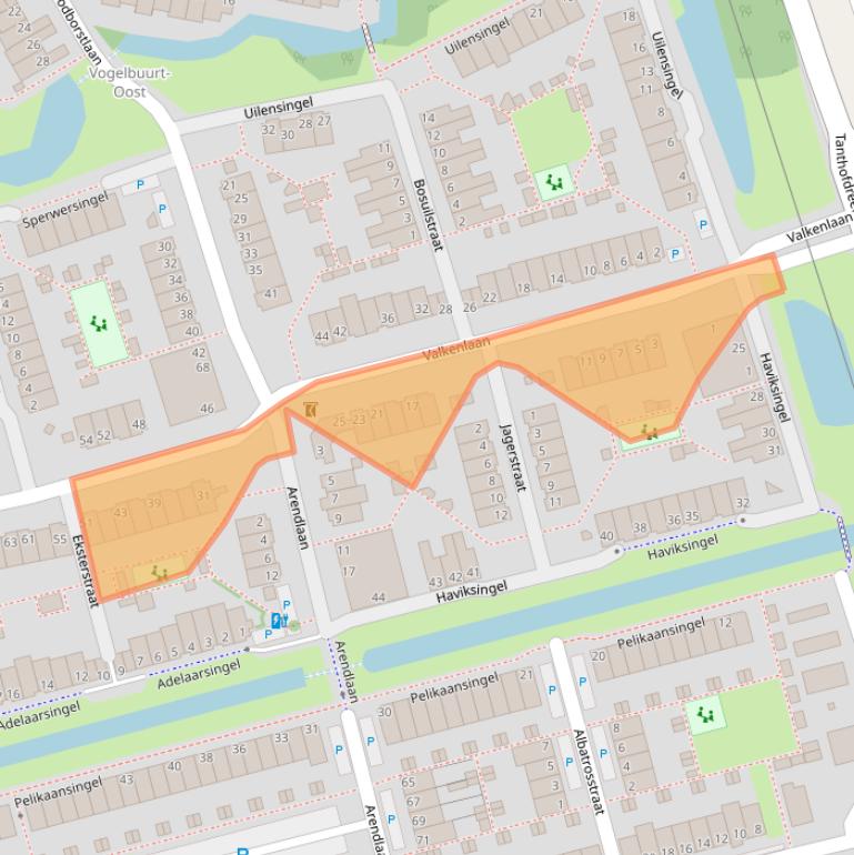 Kaart van postcodegebied 2623HM.