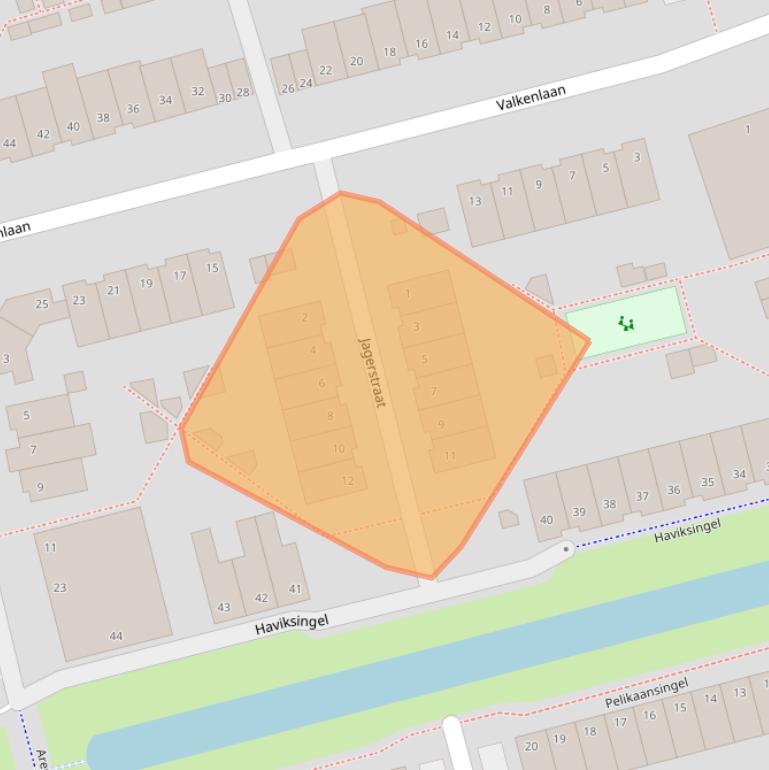 Kaart van postcodegebied 2623HW.