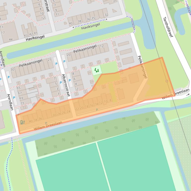 Kaart van postcodegebied 2623JT.