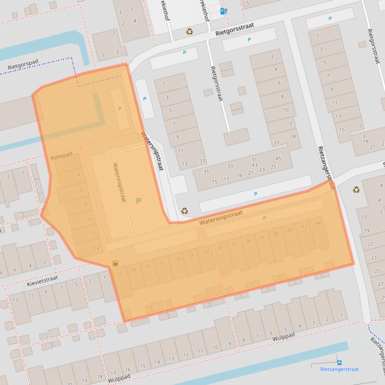 Kaart van postcodegebied 2623LS.