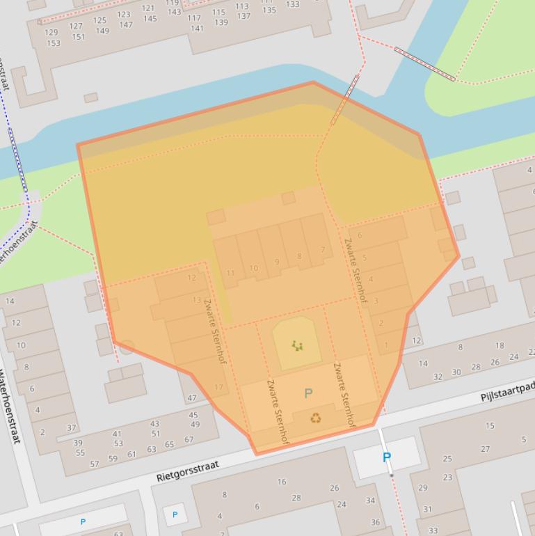 Kaart van postcodegebied 2623MC.