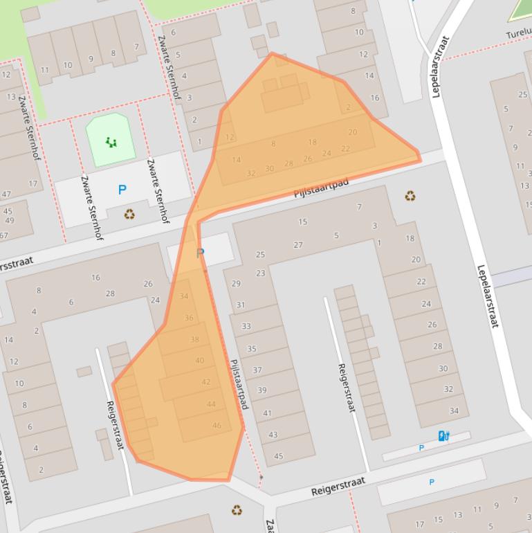 Kaart van postcodegebied 2623MG.