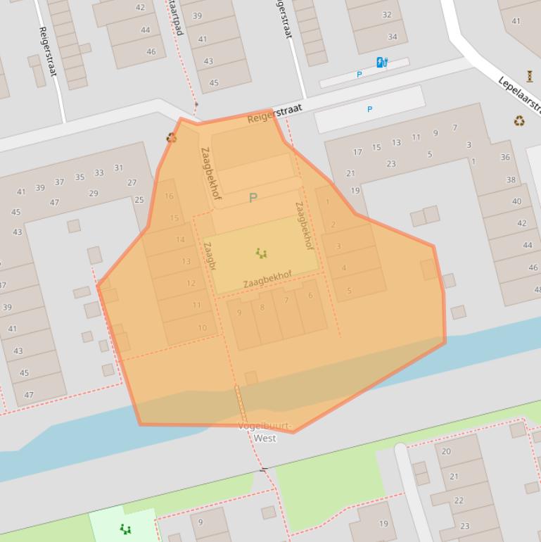 Kaart van postcodegebied 2623MK.