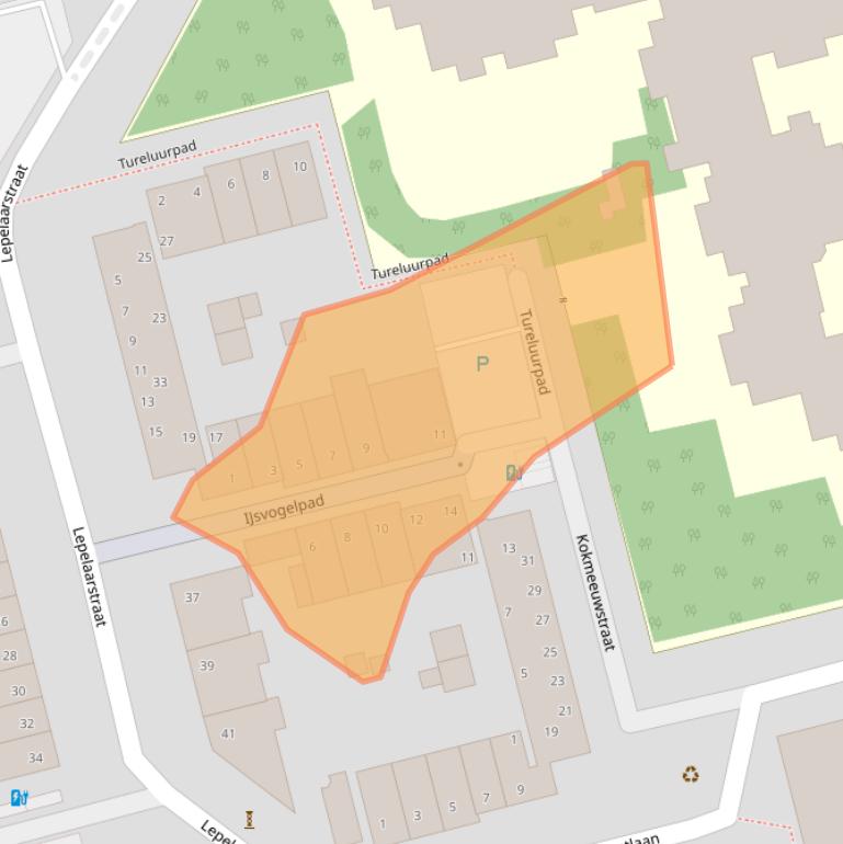 Kaart van postcodegebied 2623MN.