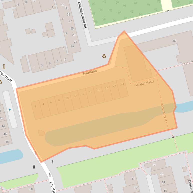 Kaart van postcodegebied 2623MV.
