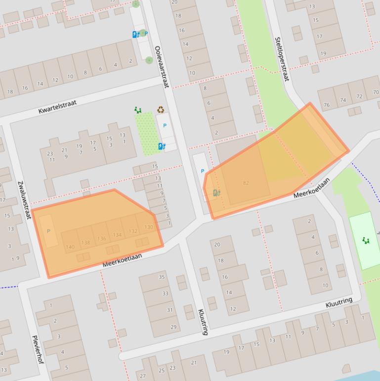 Kaart van postcodegebied 2623NK.