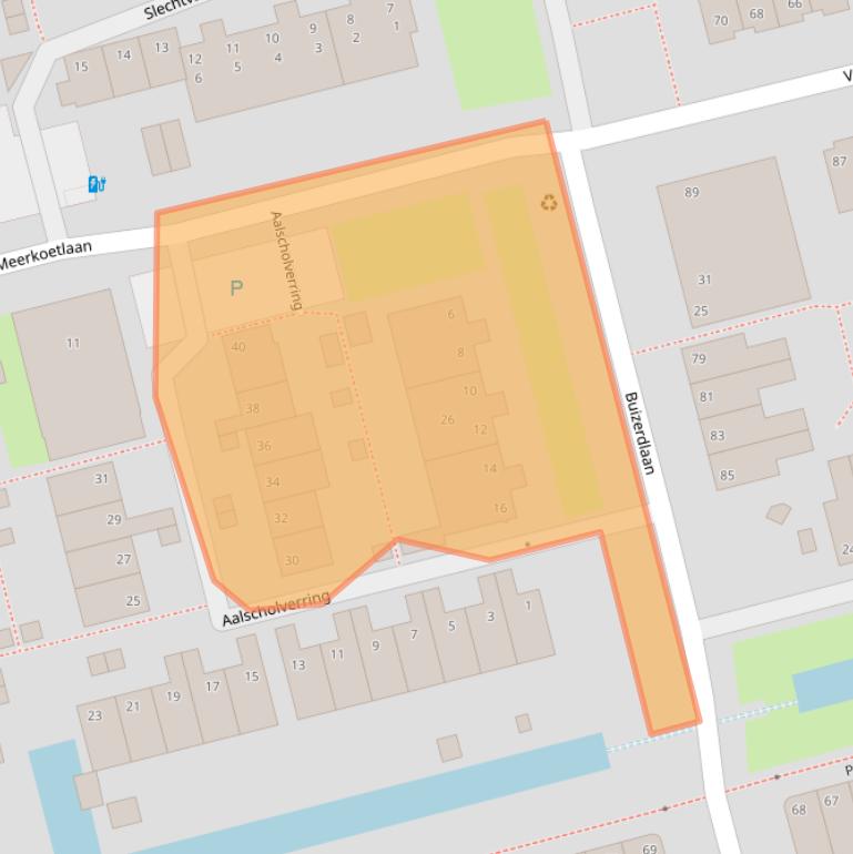 Kaart van postcodegebied 2623PD.