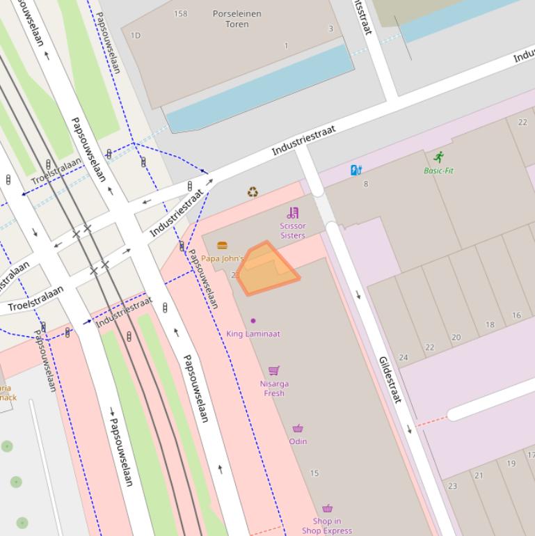 Kaart van postcodegebied 2624AH.