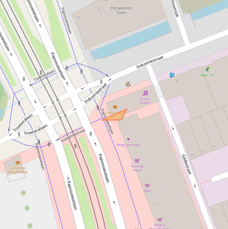 Kaart van postcodegebied 2624AJ.