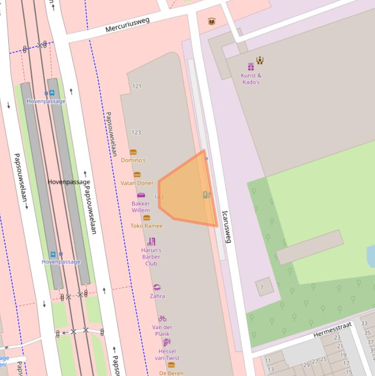 Kaart van postcodegebied 2624AL.