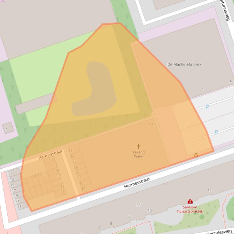 Kaart van postcodegebied 2624BG.