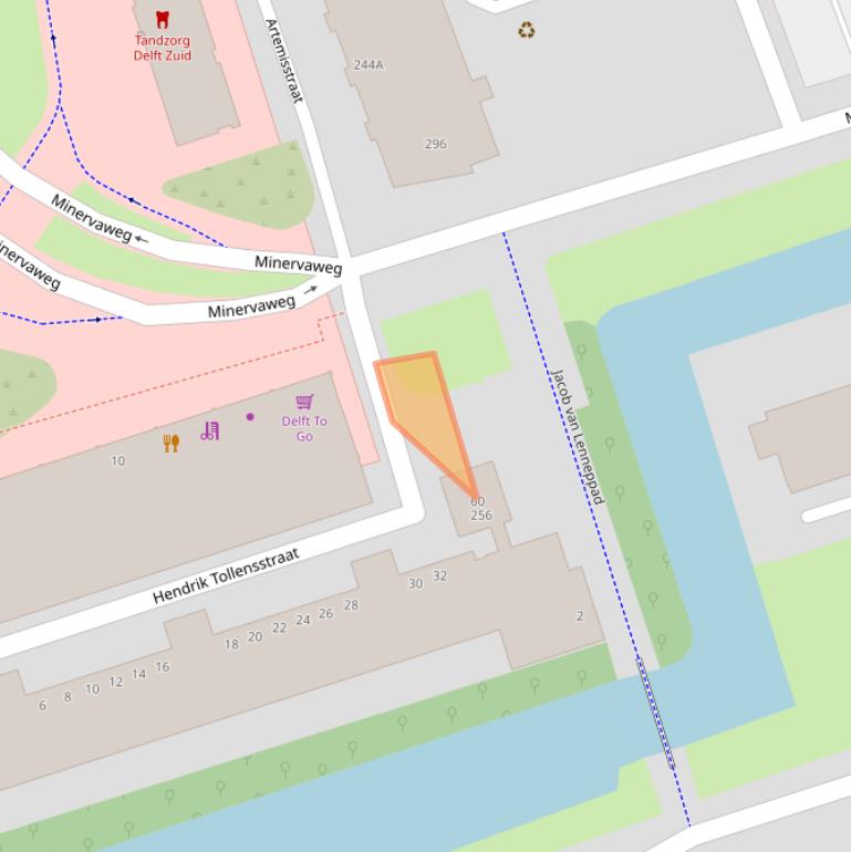 Kaart van postcodegebied 2624BN.