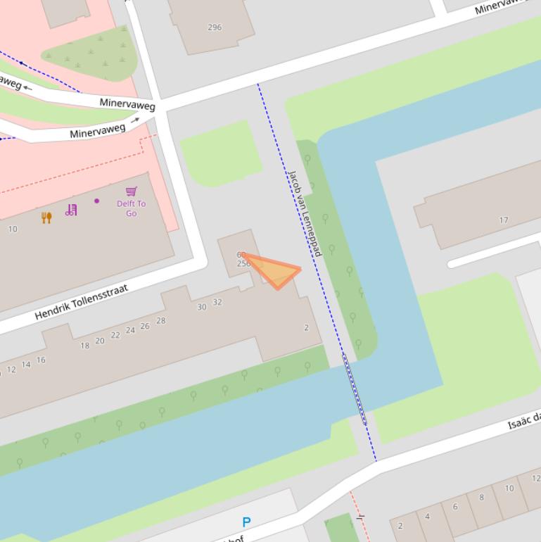 Kaart van postcodegebied 2624BX.