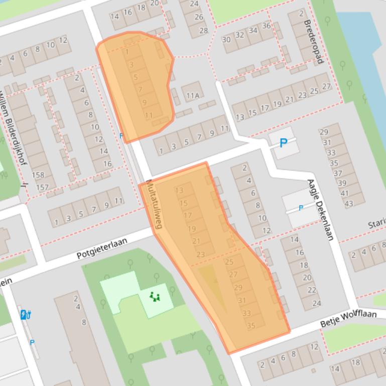 Kaart van postcodegebied 2624CD.