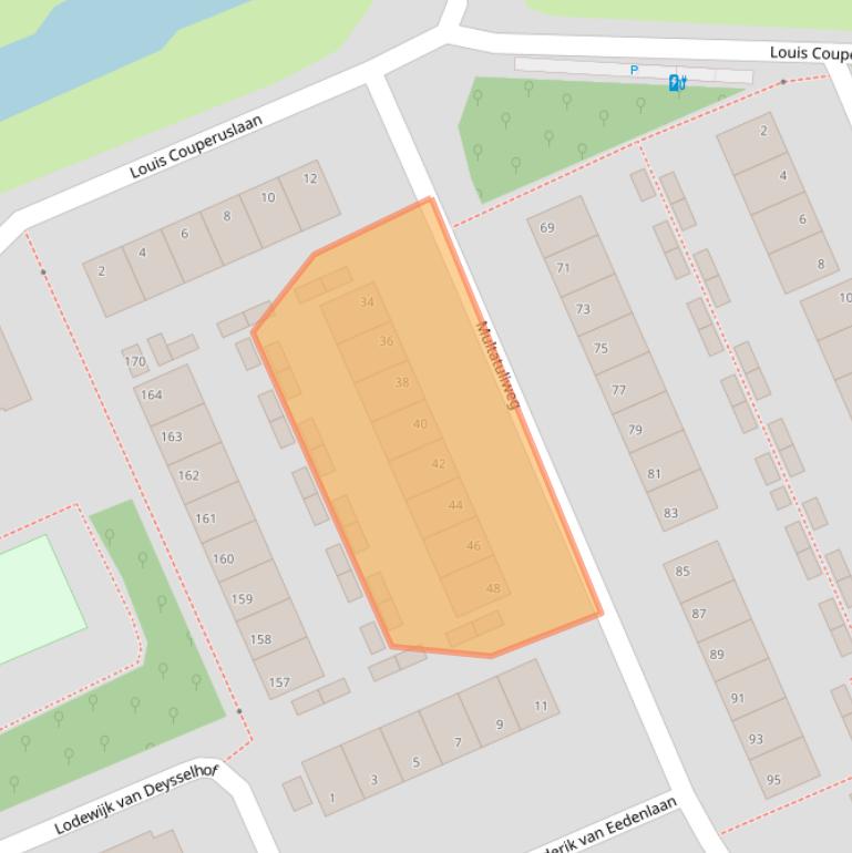 Kaart van postcodegebied 2624CK.