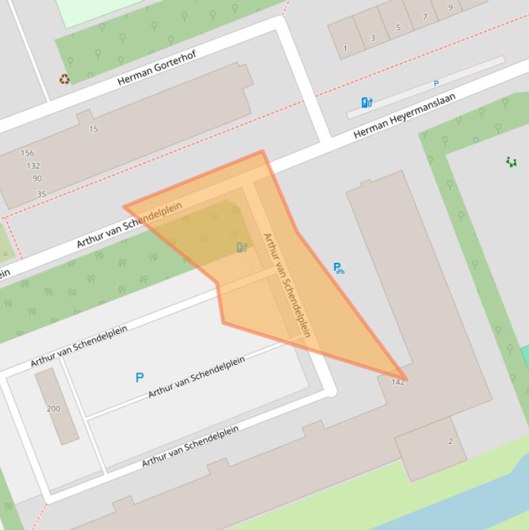 Kaart van postcodegebied 2624CN.