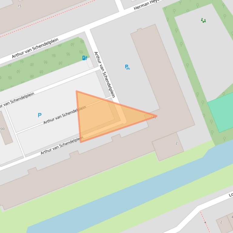 Kaart van postcodegebied 2624CP.