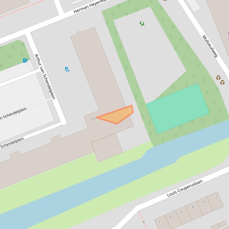 Kaart van postcodegebied 2624CT.