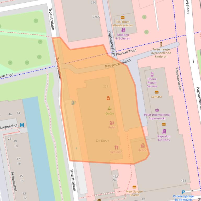 Kaart van postcodegebied 2624EH.