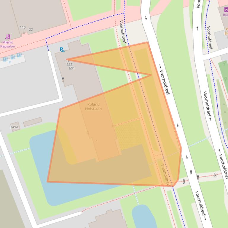 Kaart van postcodegebied 2624HA.