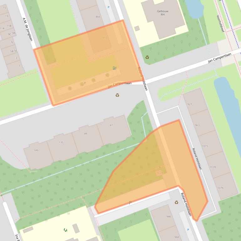 Kaart van postcodegebied 2624JK.