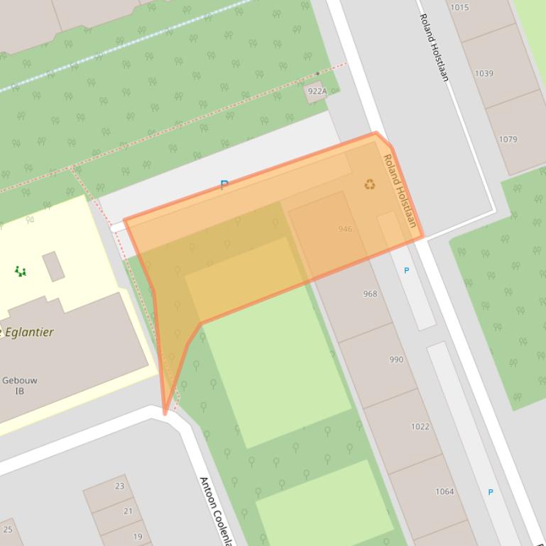 Kaart van postcodegebied 2624JL.