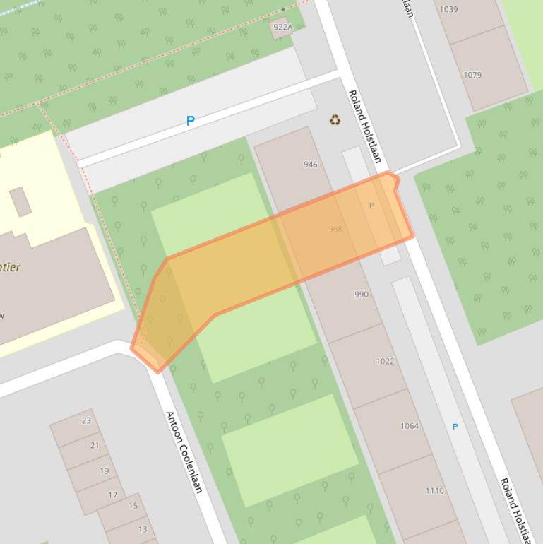 Kaart van postcodegebied 2624JM.