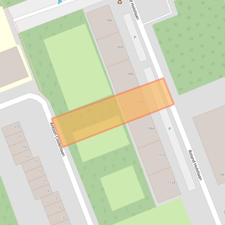 Kaart van postcodegebied 2624JP.