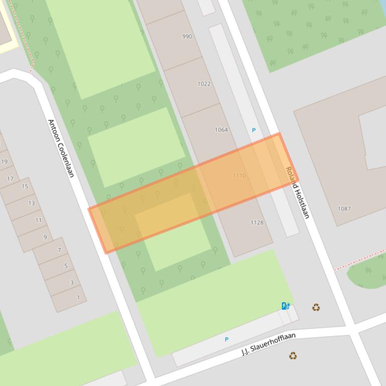 Kaart van postcodegebied 2624JS.